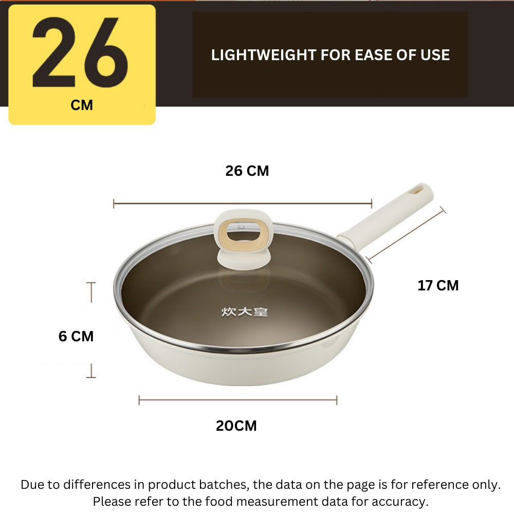Cooker King White Titanium Fry Pan 26cm