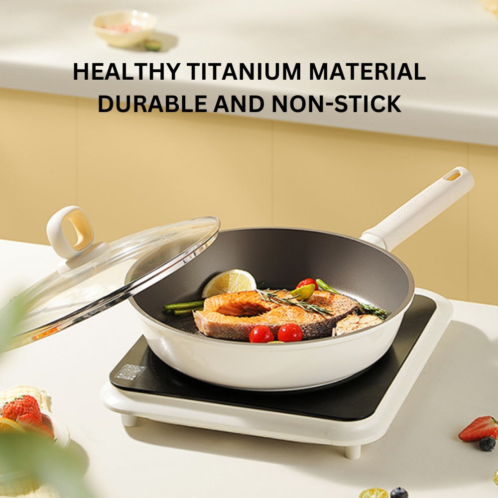 Cooker King White Titanium Fry Pan 28cm