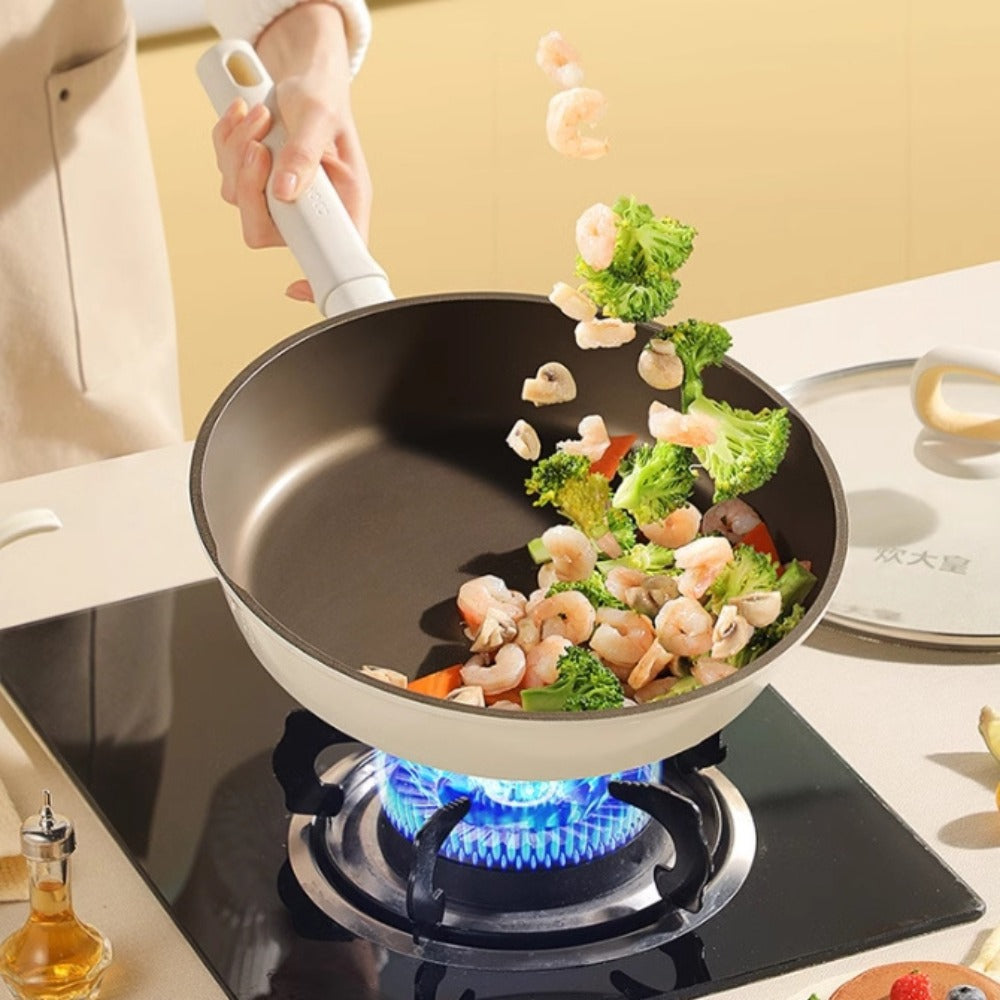 Cooker King White Titanium Fry Pan 24cm