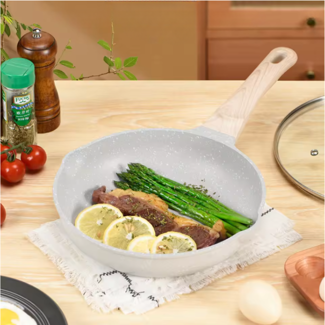 Synmore Granite Non-Stick Frypan with Wooden Handle 28cm