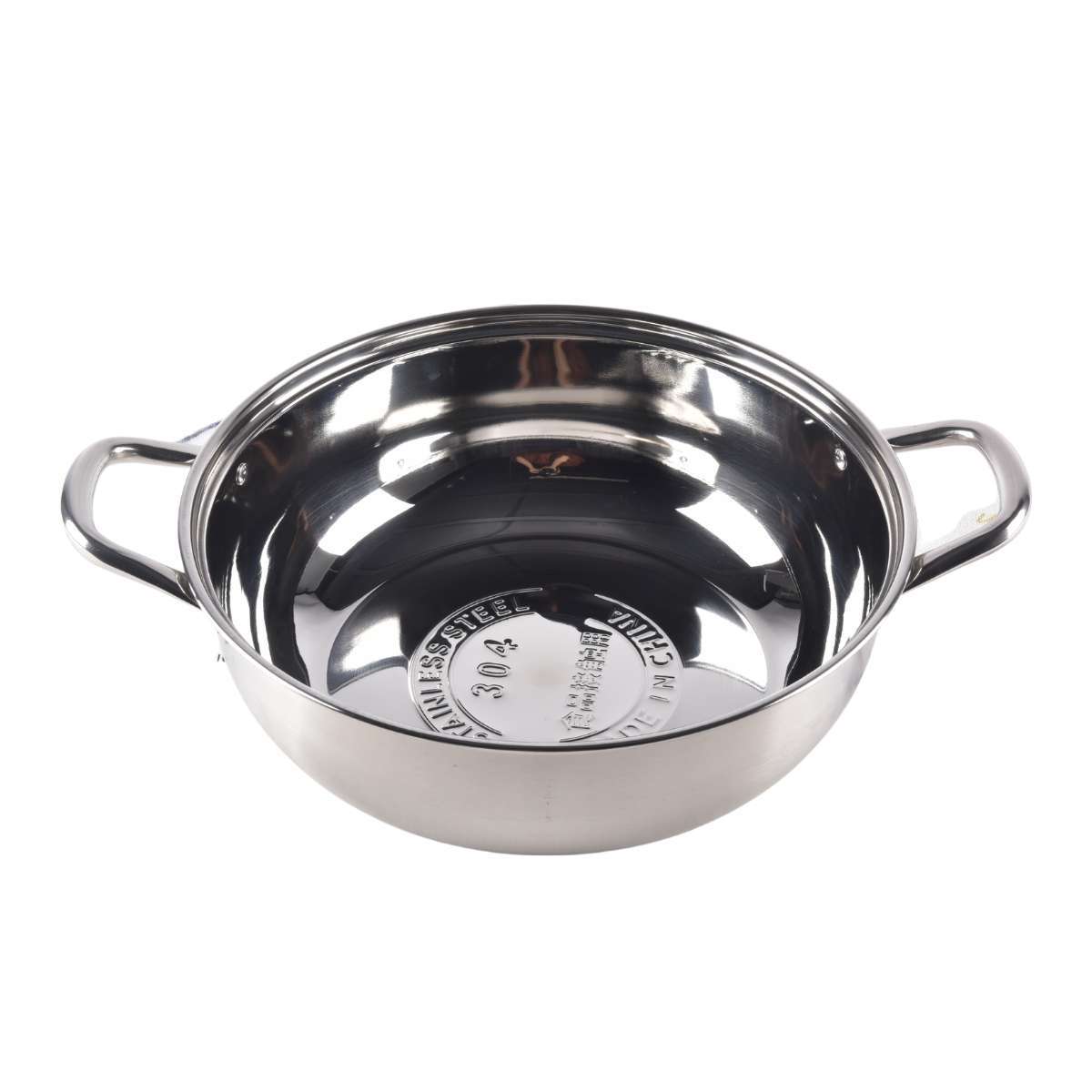 Kylin 304 Stainless Steels Shabu Single American Style Hot Pot, Cooking Pot 28cm
