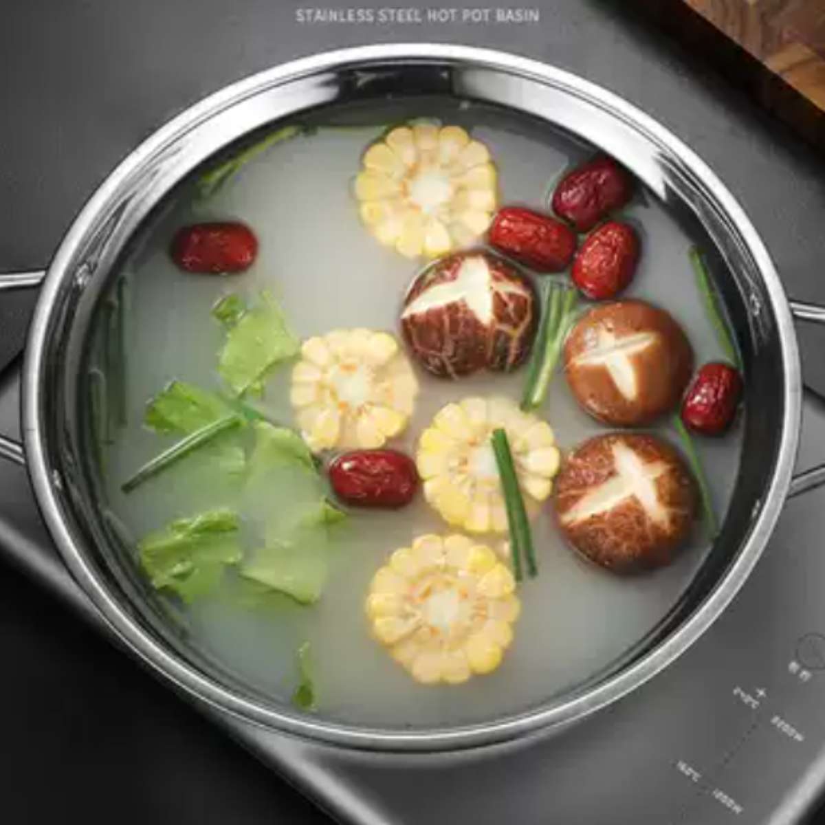 Kylin 304 Stainless Steels Shabu Single American Style Hot Pot, Cooking Pot 32cm