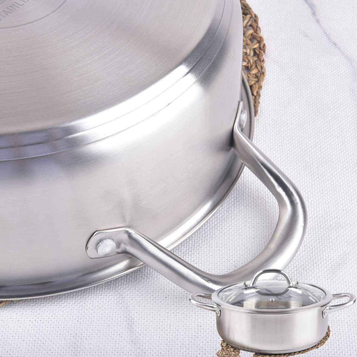 Kylin 304 Stainless Steels Shabu Single Hot Pot, Cooking Pot With Lid 28CM