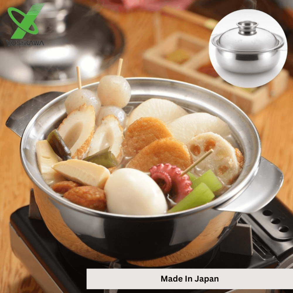 Yoshikawa S/S Cooking Pot Maple Leaf - 17 cm