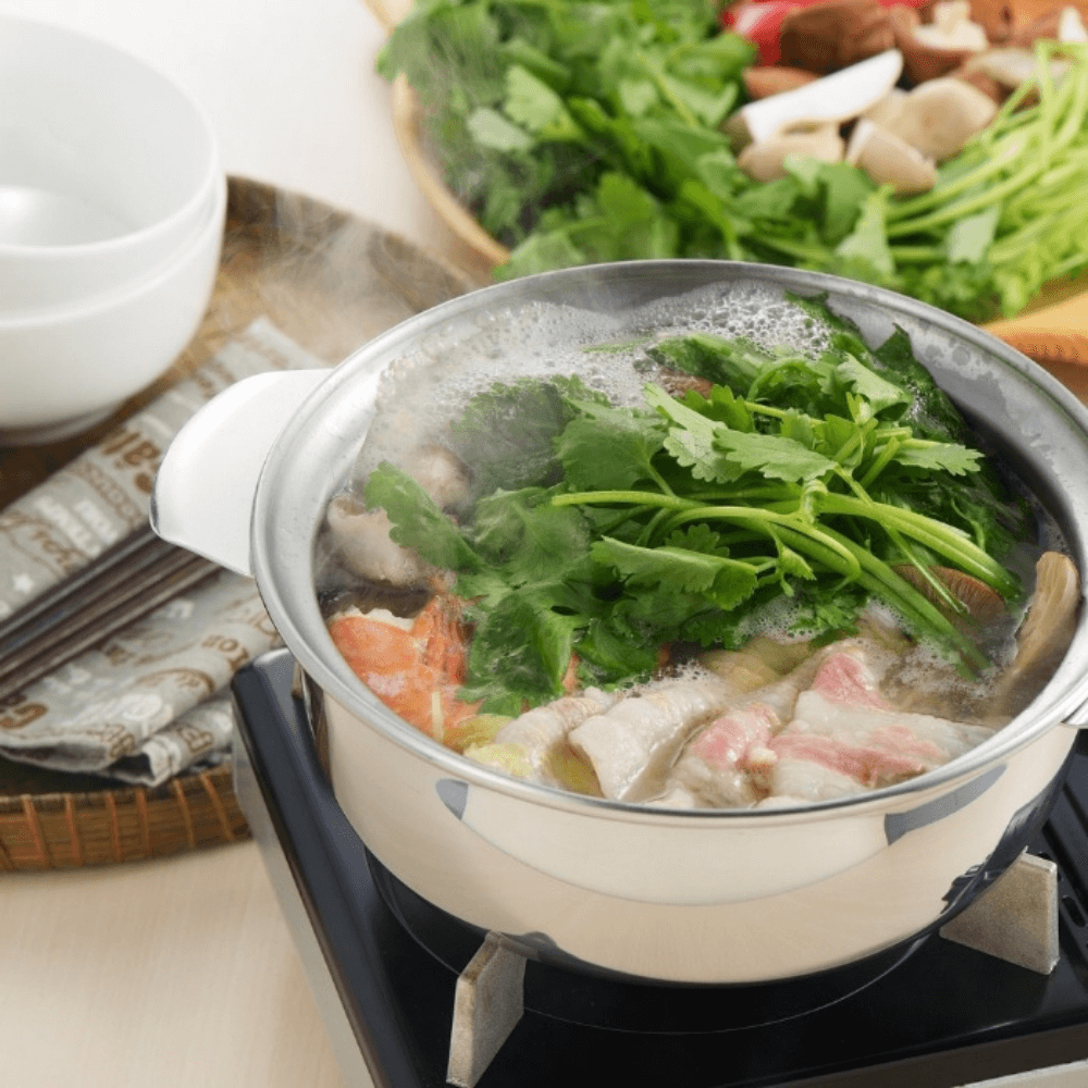 Yoshikawa S/S Cooking Pot Maple Leaf - 17 cm