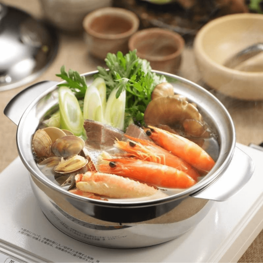 Yoshikawa S/S Cooking Pot Maple Leaf - 17 cm