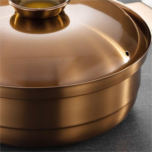 Kylin Copper-Gold Stainless Steel Chinese-Style Stewpot 28cm
