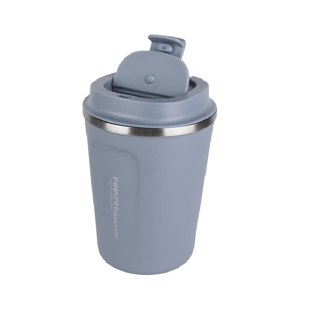 Pinkah PJ-3548 380ML Vacuum Coffee Mug Drinking Cup Water Container Blue