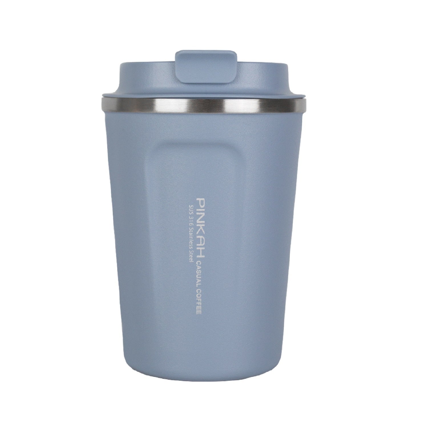 Pinkah PJ-3548 380ML Vacuum Coffee Mug Drinking Cup Water Container Blue