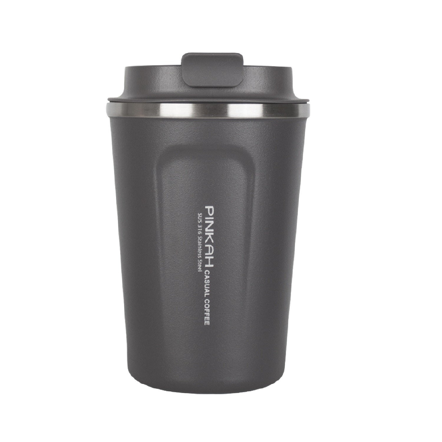 Pinkah PJ-3549 510ML Vacuum Coffee Mug Drinking Cup Water Container Grey