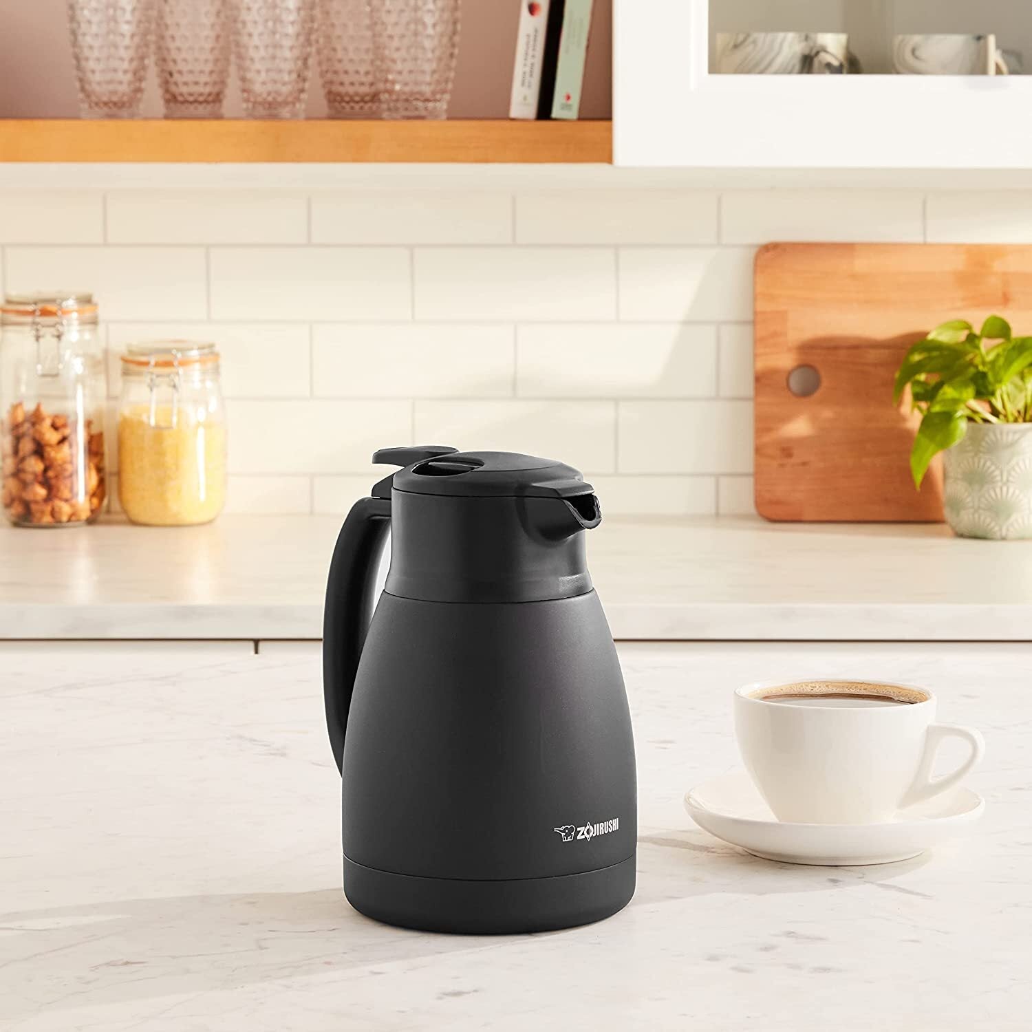 Zojirushi SH-HC10-BM Stainless Steel Vacuum Carafe/Handy Pot 1L Matte Black