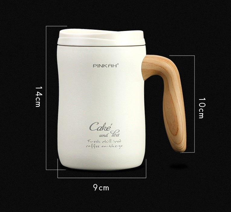 Pinkah PJ-3224 Coffee Vaccum Drink Milk Container Bottle 470ml - White