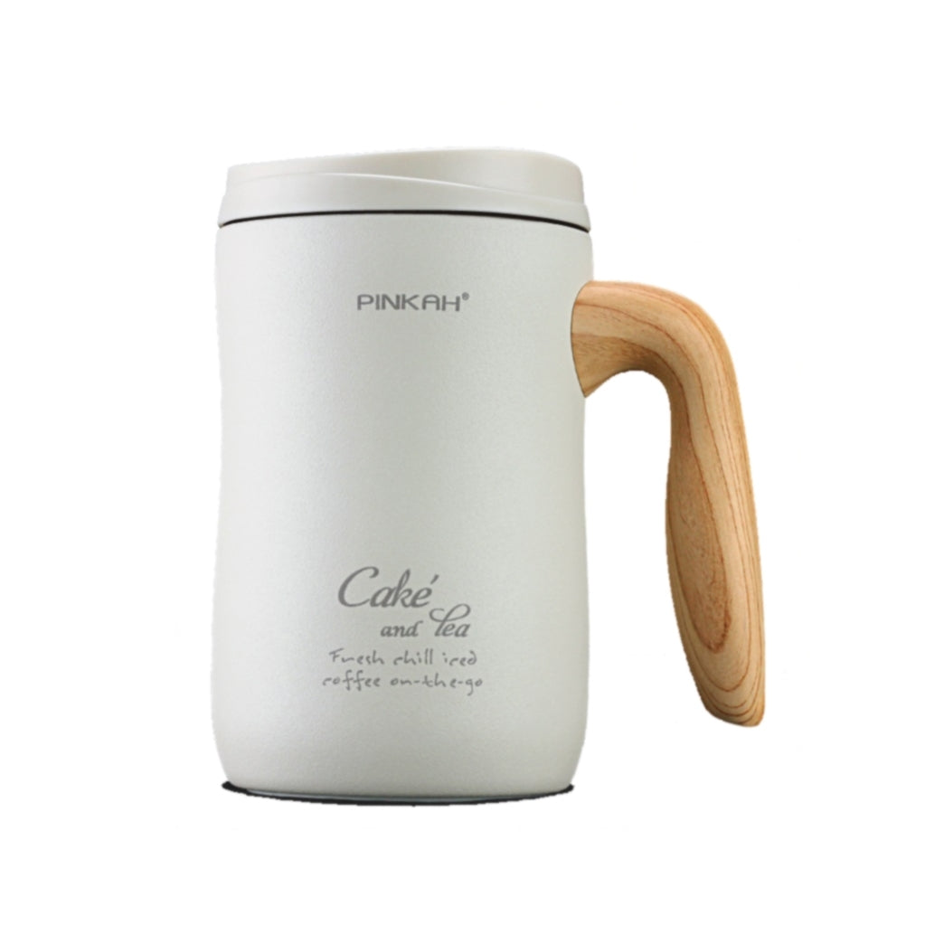 Pinkah PJ-3224 Coffee Vaccum Drink Milk Container Bottle 470ml - White