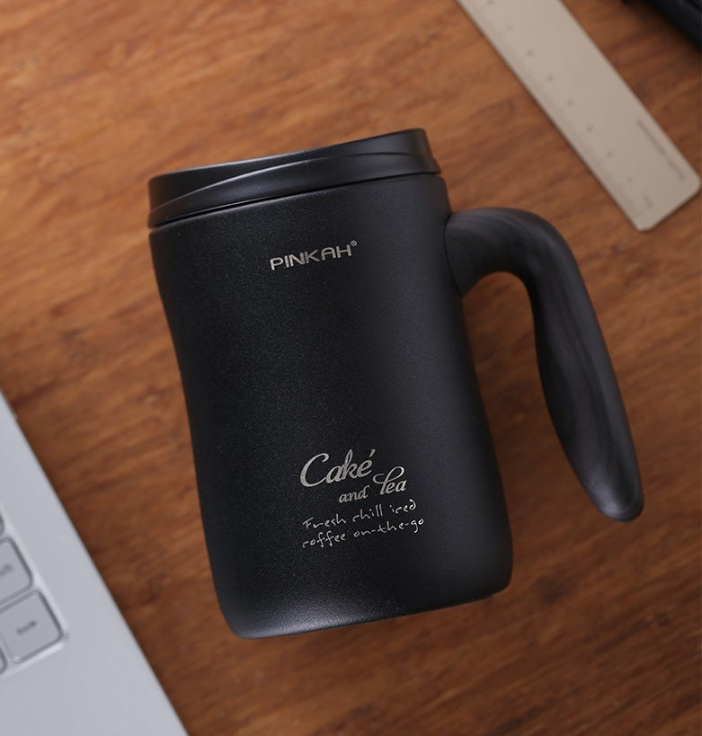 Pinkah PJ-3224 Coffee Vaccum Drink Milk Container Bottle 470ml - Black