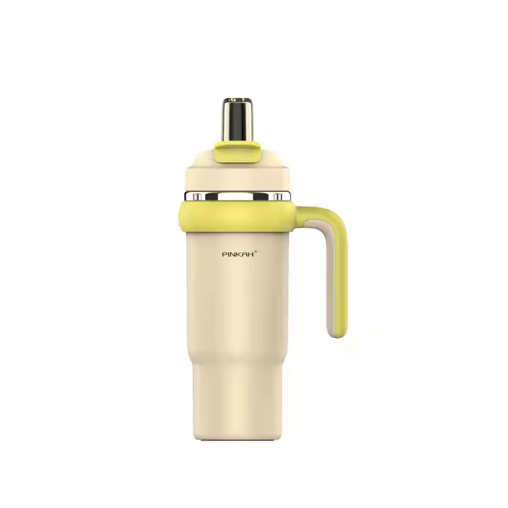 Pinkah 316L Stainless Steel 880mL Vaccuum Tumbler Cup (Yellow)