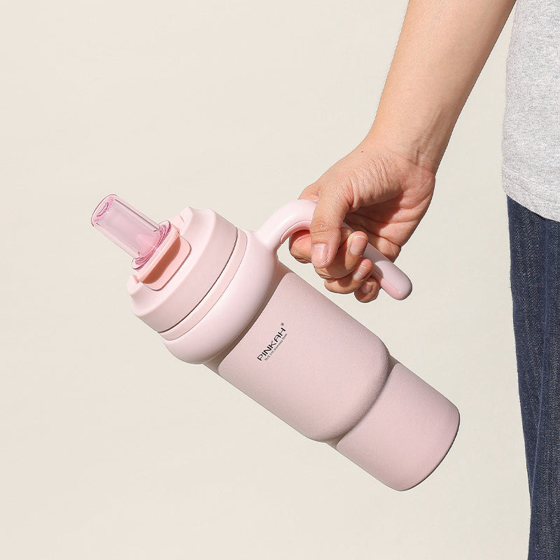 Pinkah 316L Stainless Steel 880mL Vaccuum Tumbler Cup (Pink)
