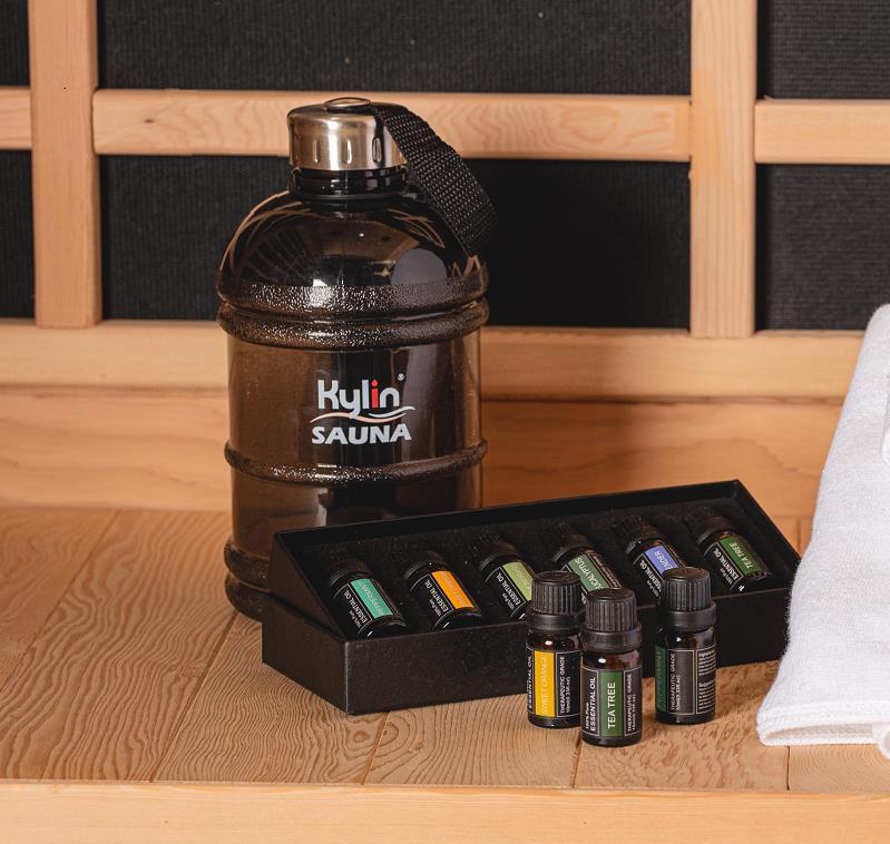 Kylin Sauna Sports Water Bottle Large Capacity 1500ml - Black