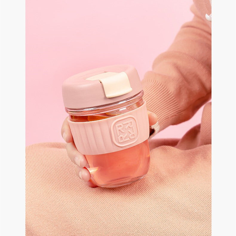 Robo Coffmine Coffee Water Cup 350ml - Pink