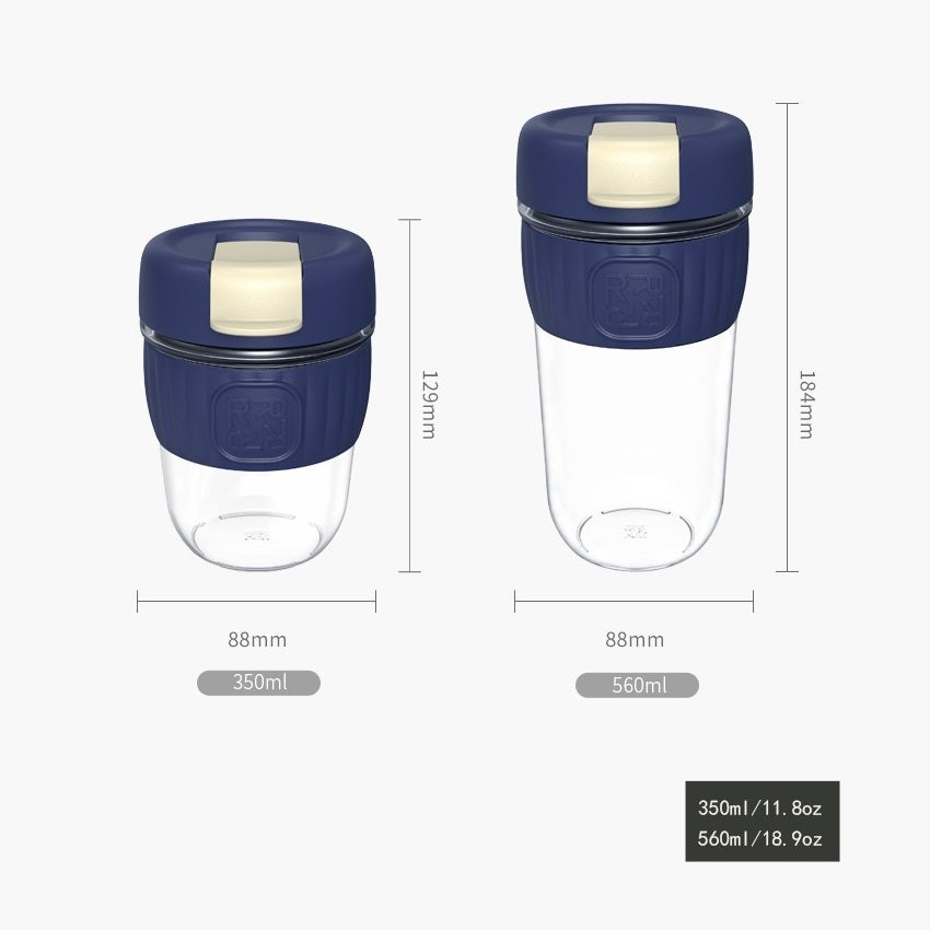 Robo Coffmine Coffee Water Cup 560ml - Brown