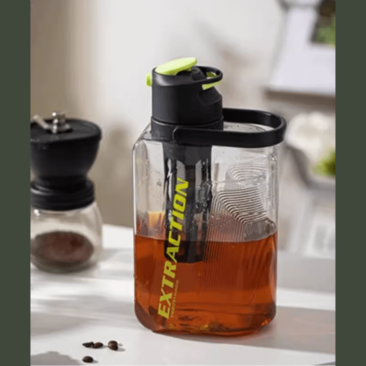 Pinkah PJ-784 2L Portable Cold Brew Jug With Strainer - Grey