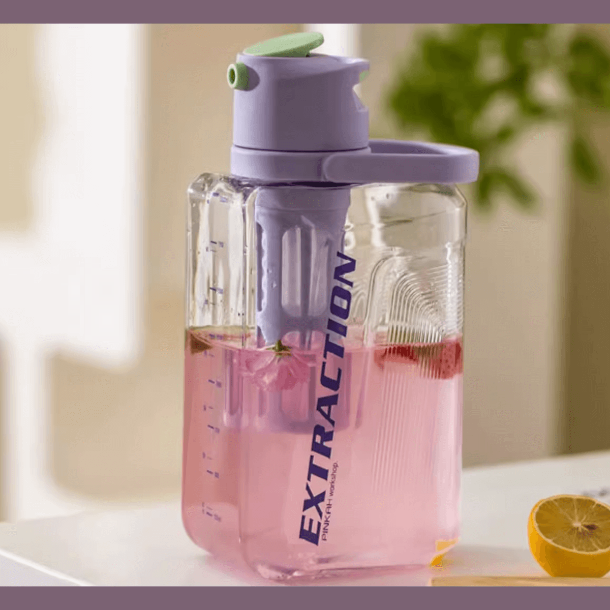 Pinkah PJ-784 2L Portable Cold Brew Jug With Strainer - Grey