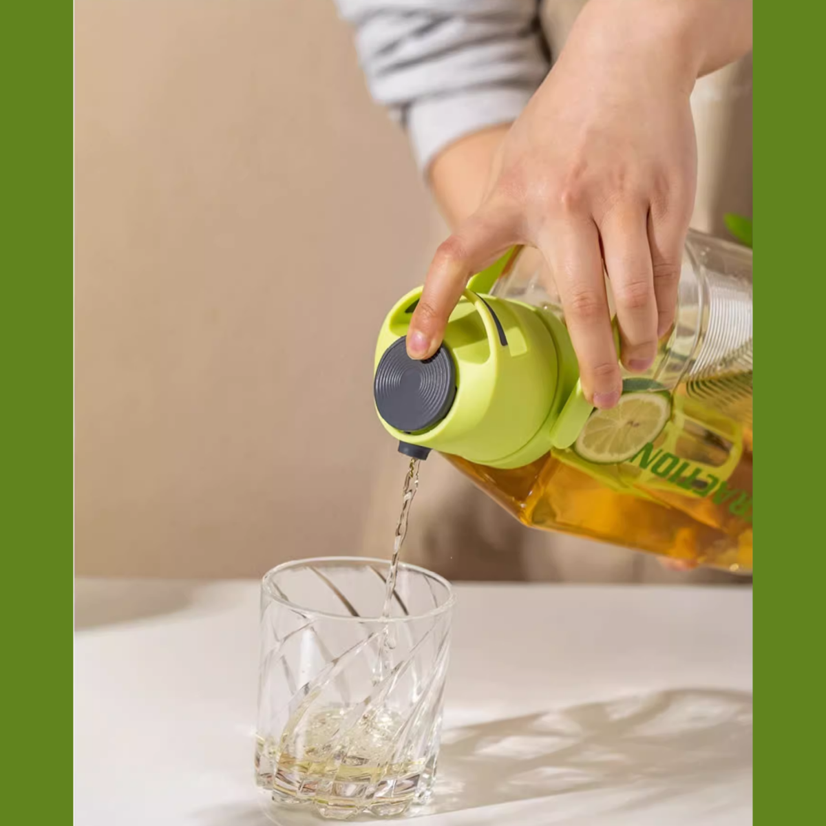 Pinkah PJ-784 2L Portable Cold Brew Jug With Strainer - Purple
