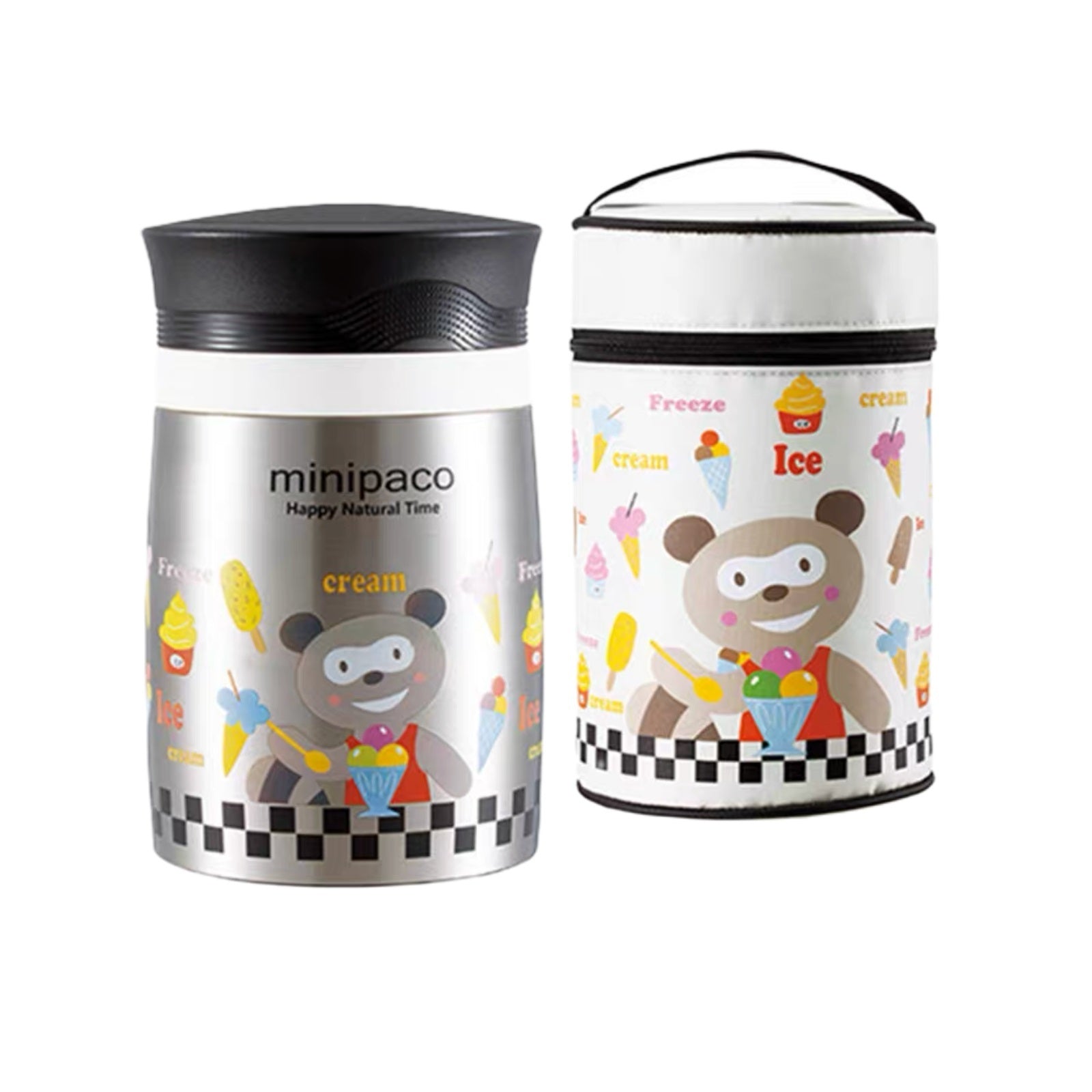 Pinkah FAS-3331 750ml Food Jar Stainless Steel Silver Lunch Box Container
