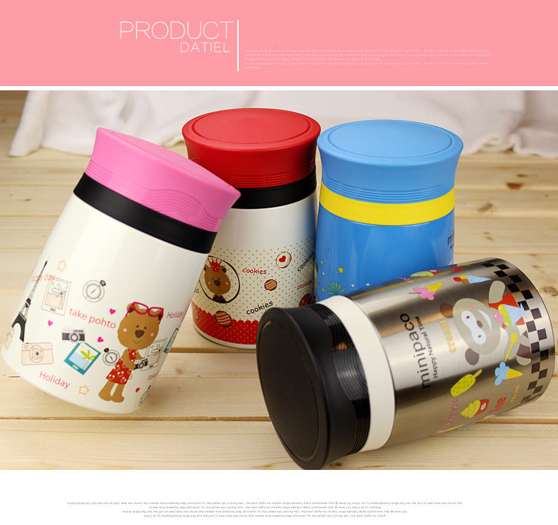 Pinkah FAS-3331 750ml Food Jar Stainless Steel Silver Lunch Box Container
