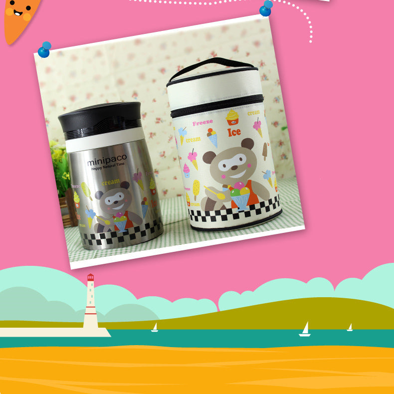Pinkah FAS-3331 750ml Food Jar Stainless Steel Silver Lunch Box Container