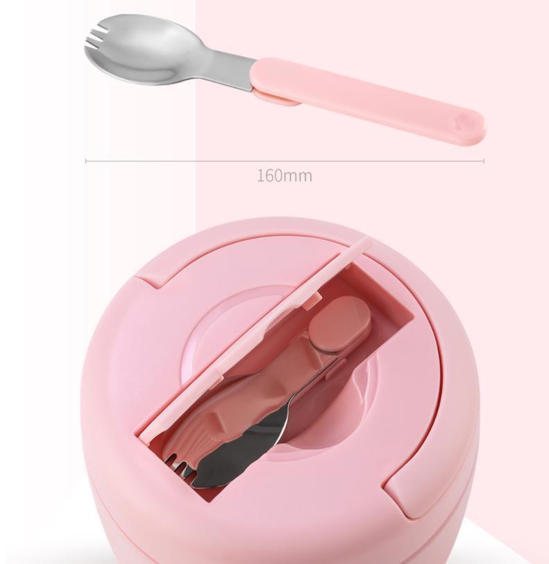 Pinkah PJ-3321A Vacuum Insulated Lunch Box Food Container 970ml Pink