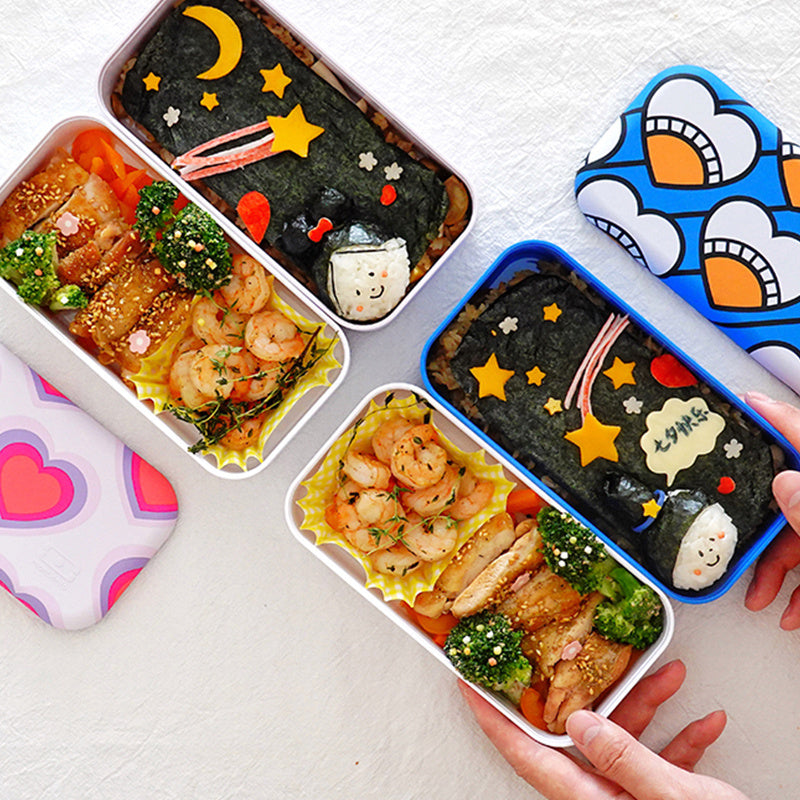 Monbento Mb Original Graphic 1L Lunch Bento Box Food Container-Heart Signal