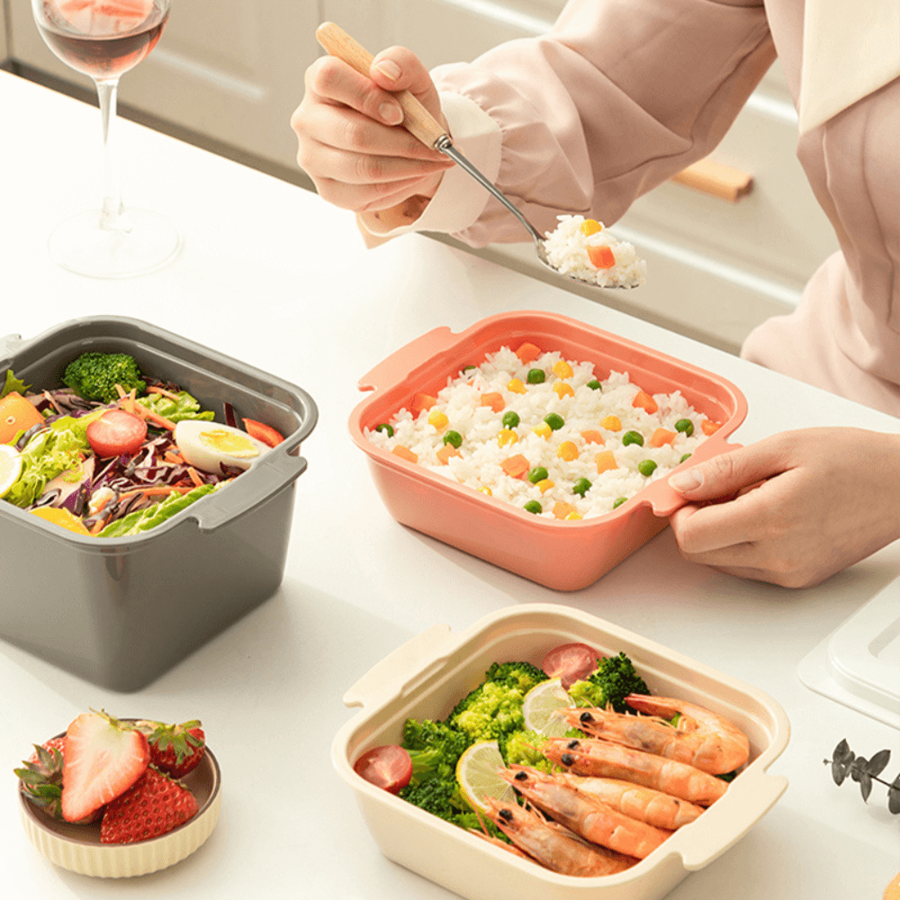Robo Quick Picnic Lunch Box Set Food Containers With Traveling Handle