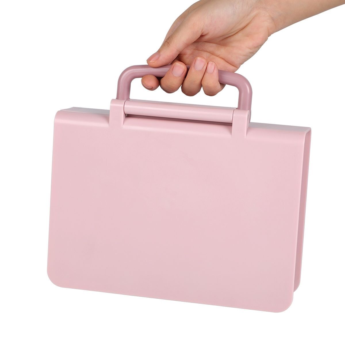 Geruite Book Bento Lunch Box Divided Food Container 1000ml - Pink