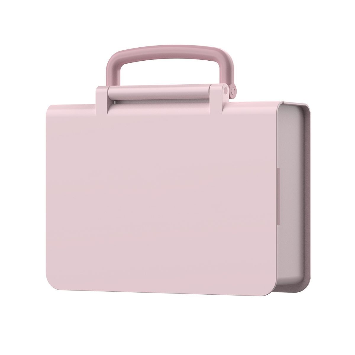 Geruite Book Bento Lunch Box Divided Food Container 1000ml - Pink