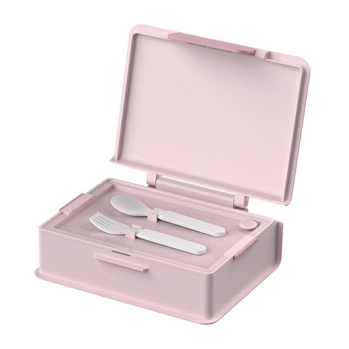 Geruite Book Bento Lunch Box Divided Food Container 1000ml - Pink
