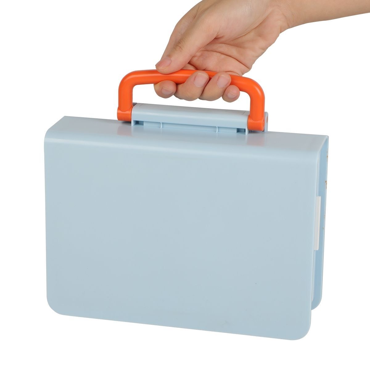 Geruite Book Bento Lunch Box Divided Food Container 1000ml - Blue