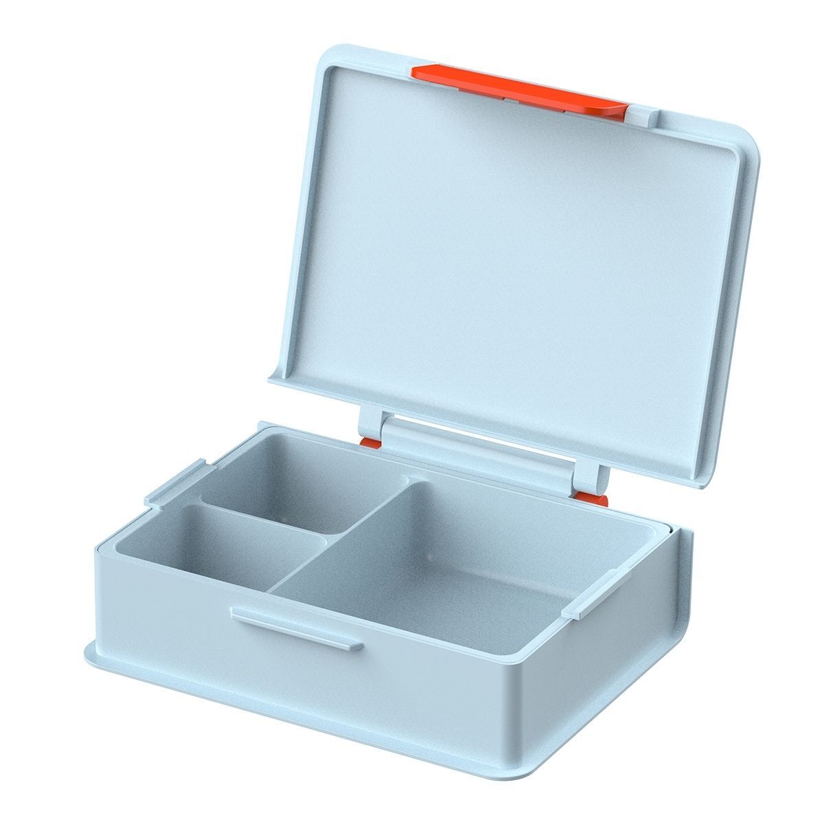 Geruite Book Bento Lunch Box Divided Food Container 1000ml - Blue