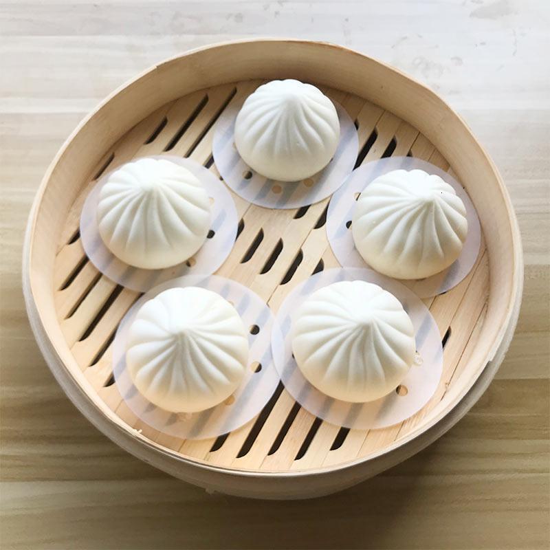 Fresh Life Rice cake Dumpling Bun Medium Round Steamer Paper 75pcs 8cm SH-1050