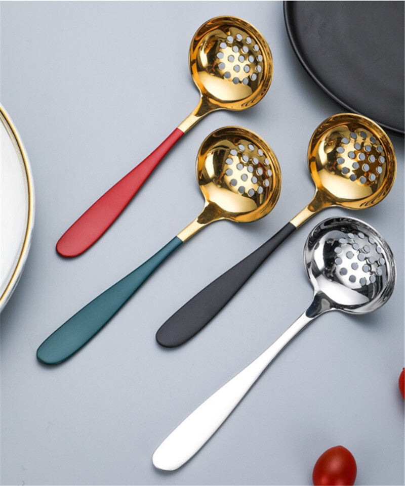 SSGP Premium Food Strainer Skimmer Spoon - Pink Gold