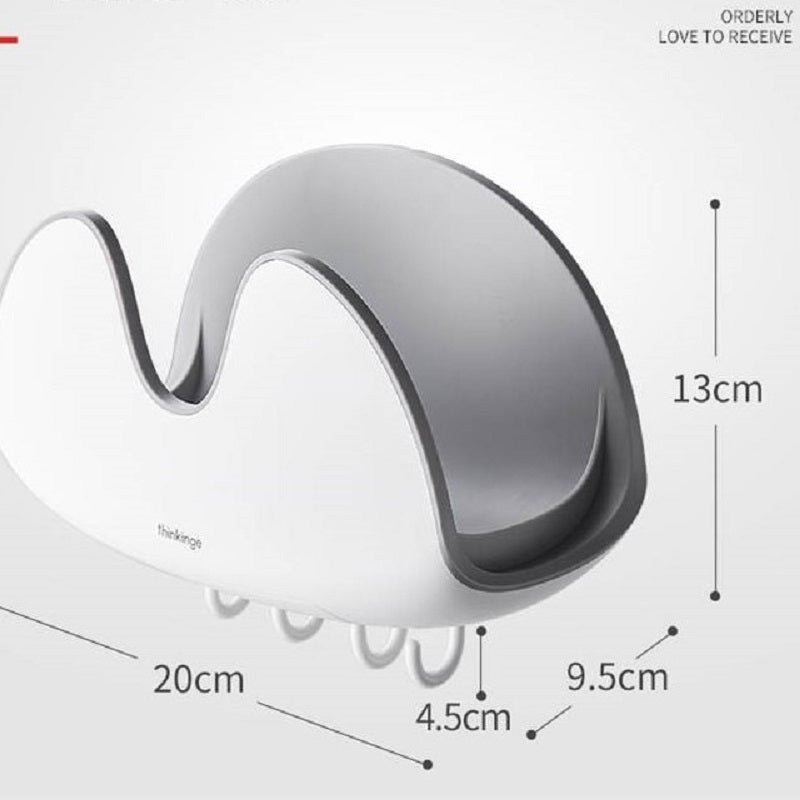 Thinkinge Pot Cover Frame Rack and Kitchen Utensil Rack with Hooks