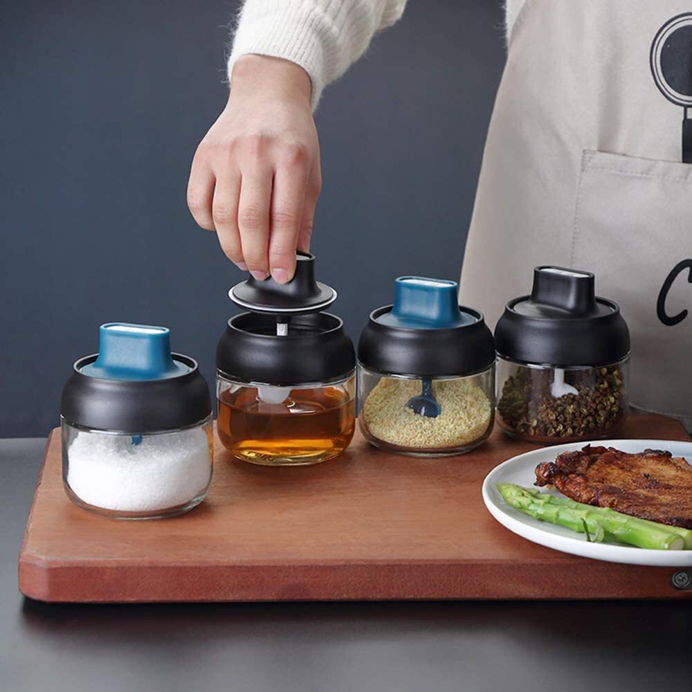 Robo Arrow Honey  Bottle Spice Condiment Storage Container 280ml-Dark Blue