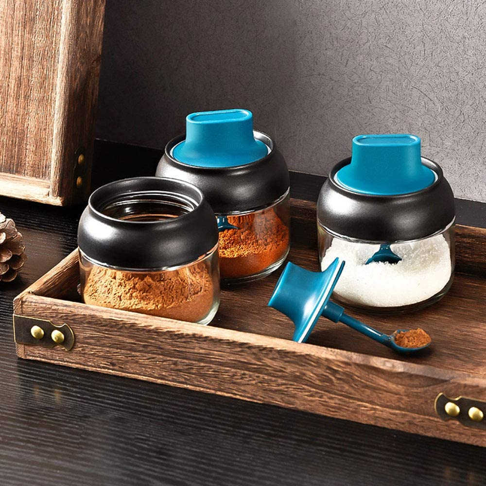 Robo Arrow Honey  Bottle Spice Condiment Storage Container 280ml-Dark Blue