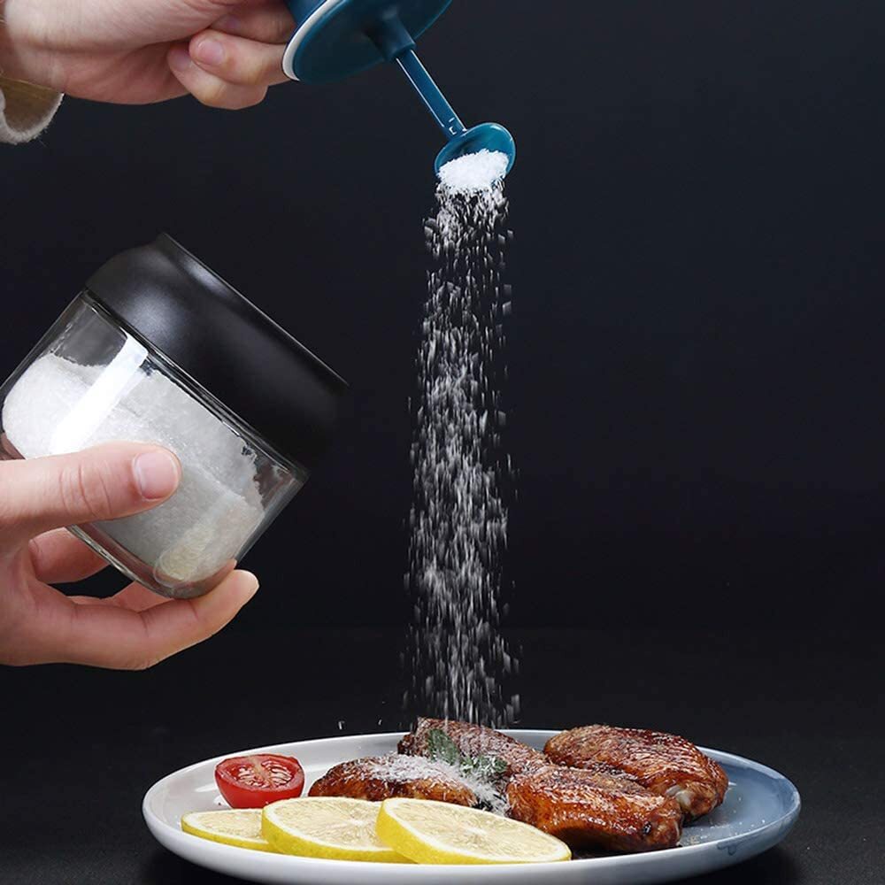 Robo Arrow Spice Jug Spice Condiment Storage Container 280ml-Dark Blue