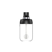 Robo Coco Honey Bottle Seasoning Jar Spice Condiment Storage Container with Digger 250ml - Black