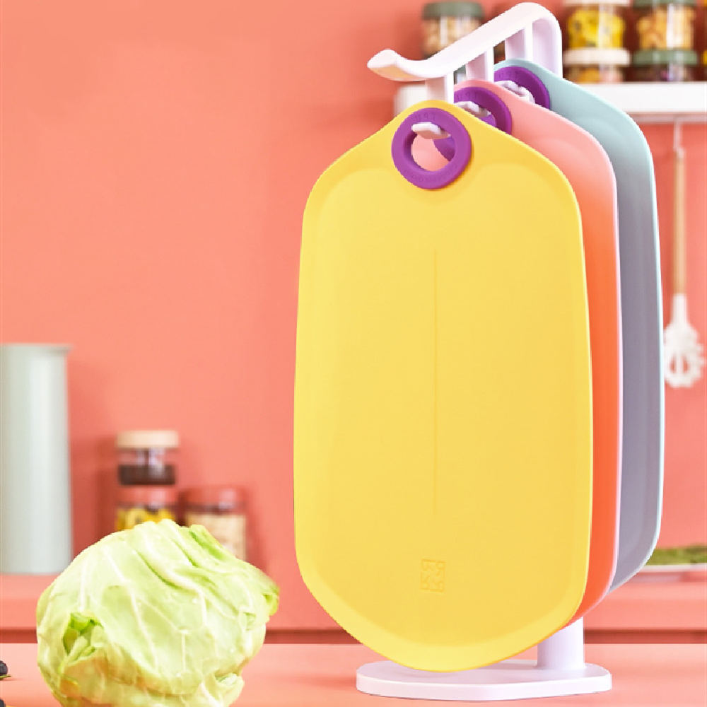 Robo Mozatte TPU Antibacterial Cutting Board BPA Free Knife Friendly- Yellow