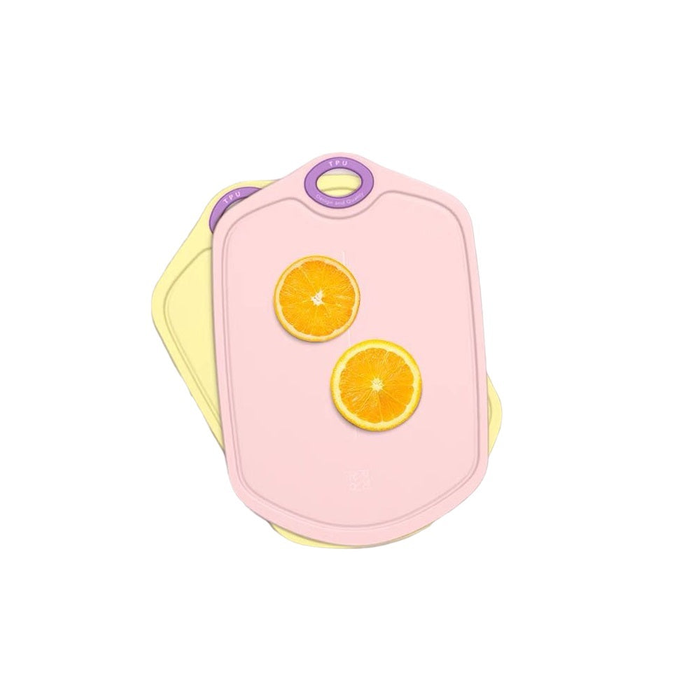 Robo Mozatte TPU Antibacterial Cutting Board BPA Free Knife Friendly- Yellow