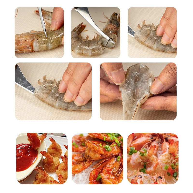 SSGP Classic Stainless Steel Seafood Crab Shrimp Thread Knife