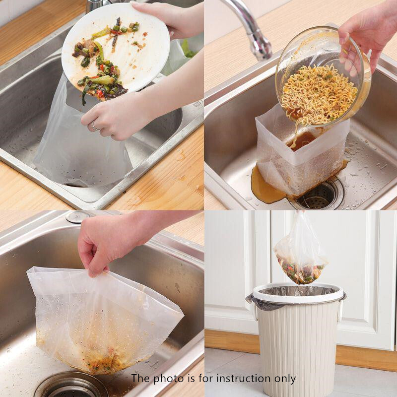 Fresh Life Sink Strainer Storage Bag Garbage Pack 25cm*18cm 30pc SH-8182