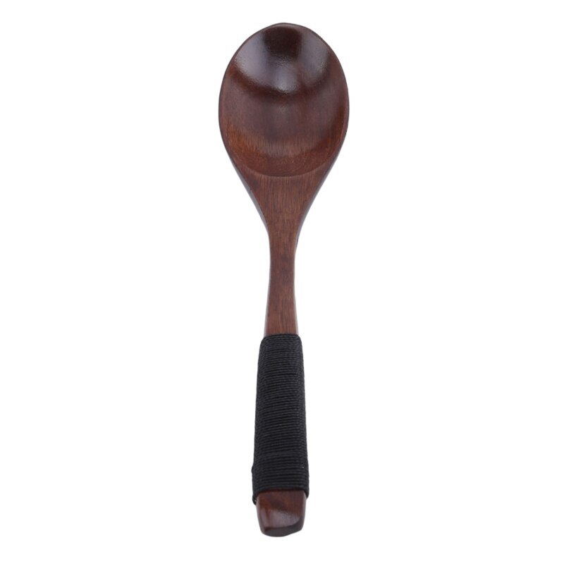 Yesjoy Wooden Tangled Flat Handle Spoon Tableware