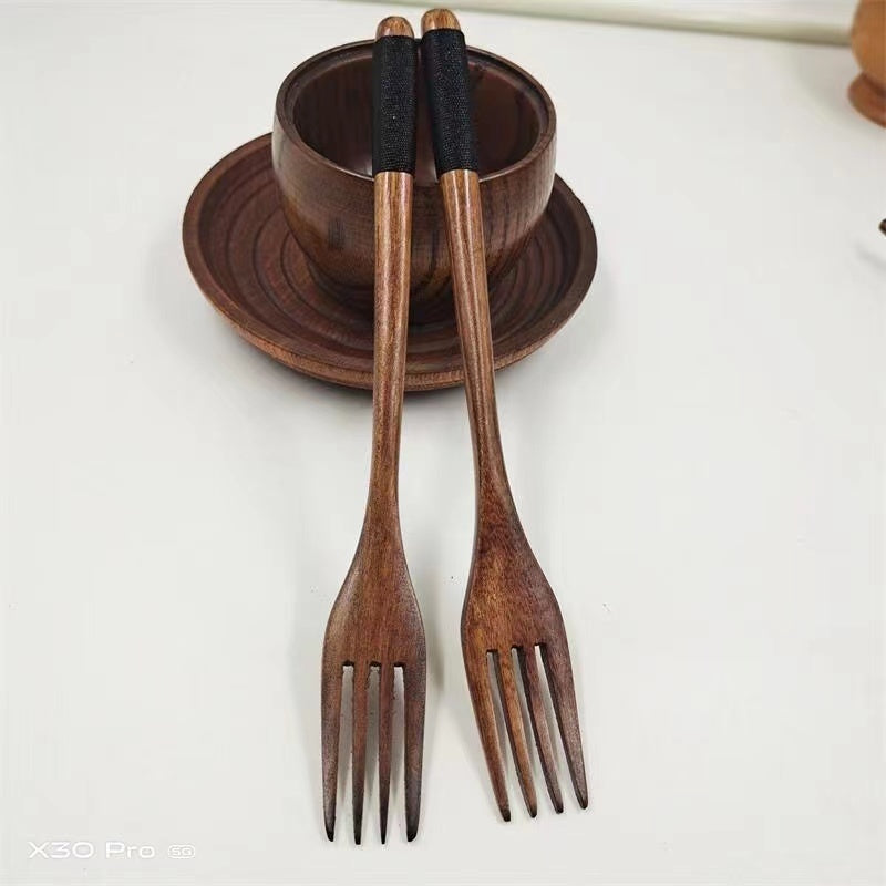 Yesjoy Wood Tangled Utensil Fork F892A